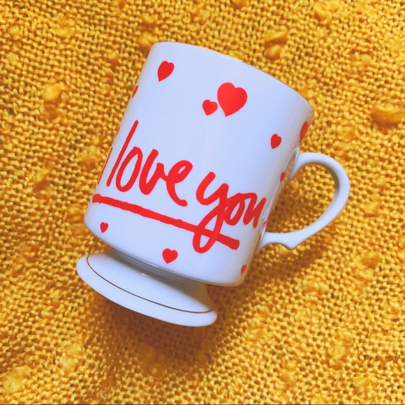 VTG 80s I Love You Valentine Mug